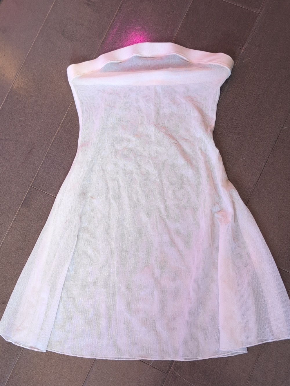 PLAYBOY White Strapless Sheer Coverup